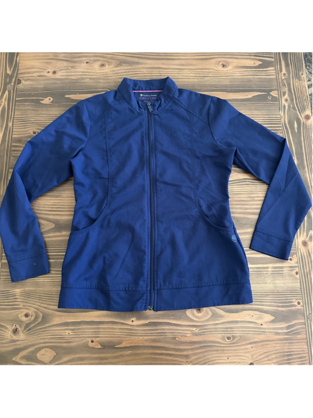 Women's Healing Hands Navy Purple Label ModernFit Jacket XS